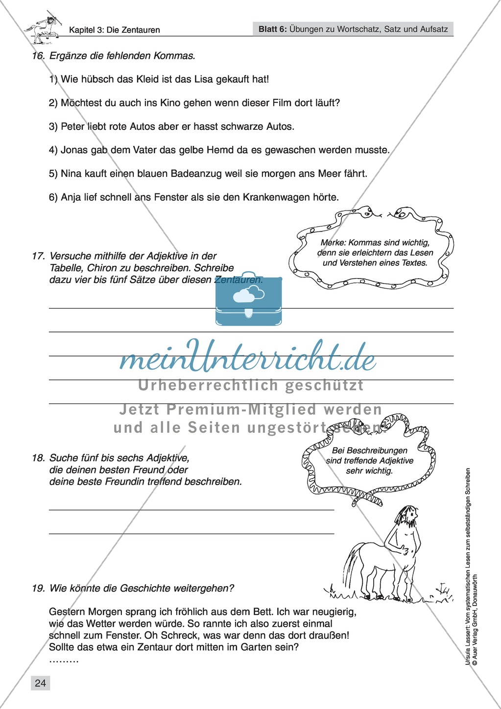 Vom systematischen Lesen zum selbstständigen Schreiben: Texte von Fabelwesen Preview 22