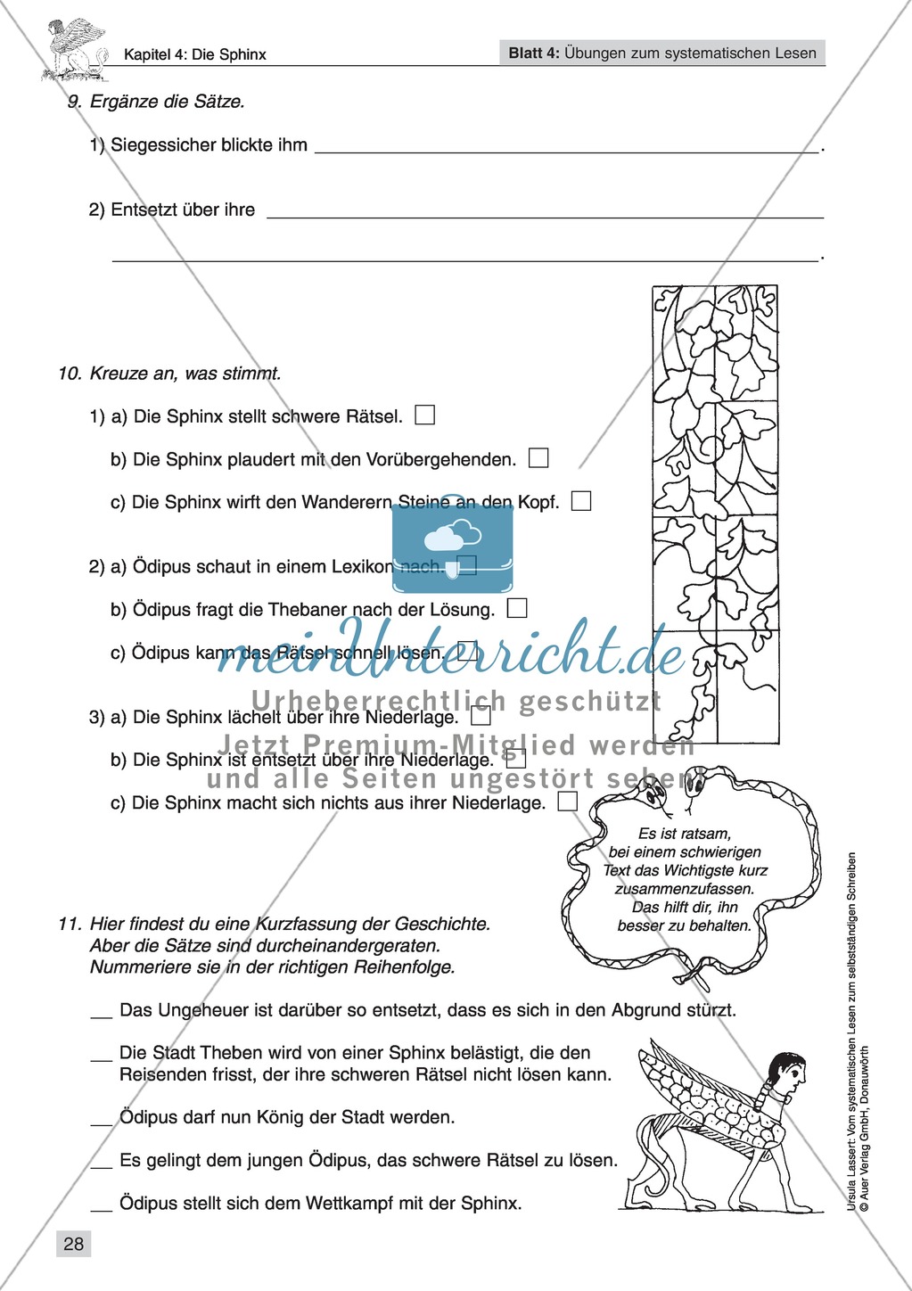Vom systematischen Lesen zum selbstständigen Schreiben: Texte von Fabelwesen Preview 26