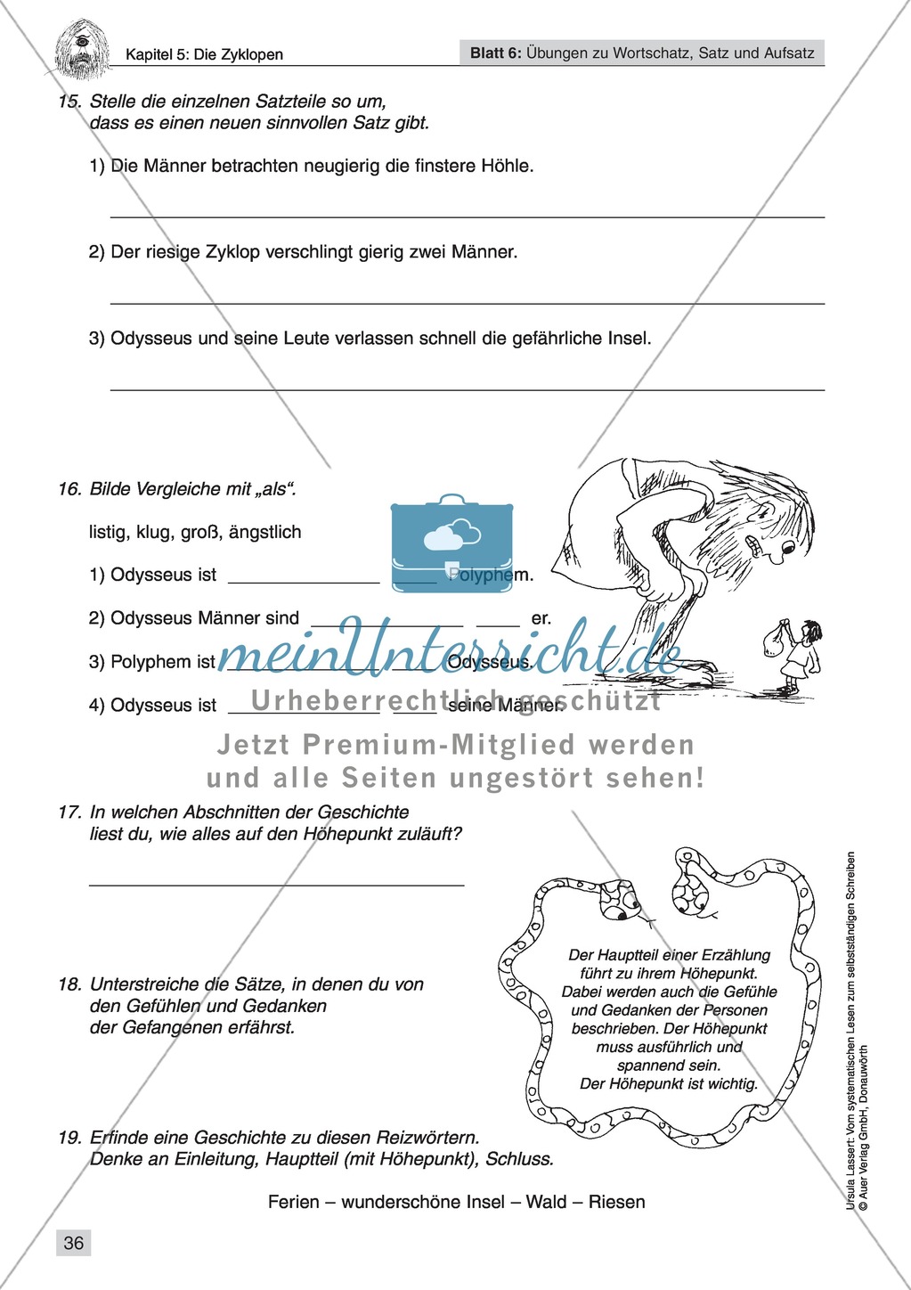 Vom systematischen Lesen zum selbstständigen Schreiben: Texte von Fabelwesen Preview 34