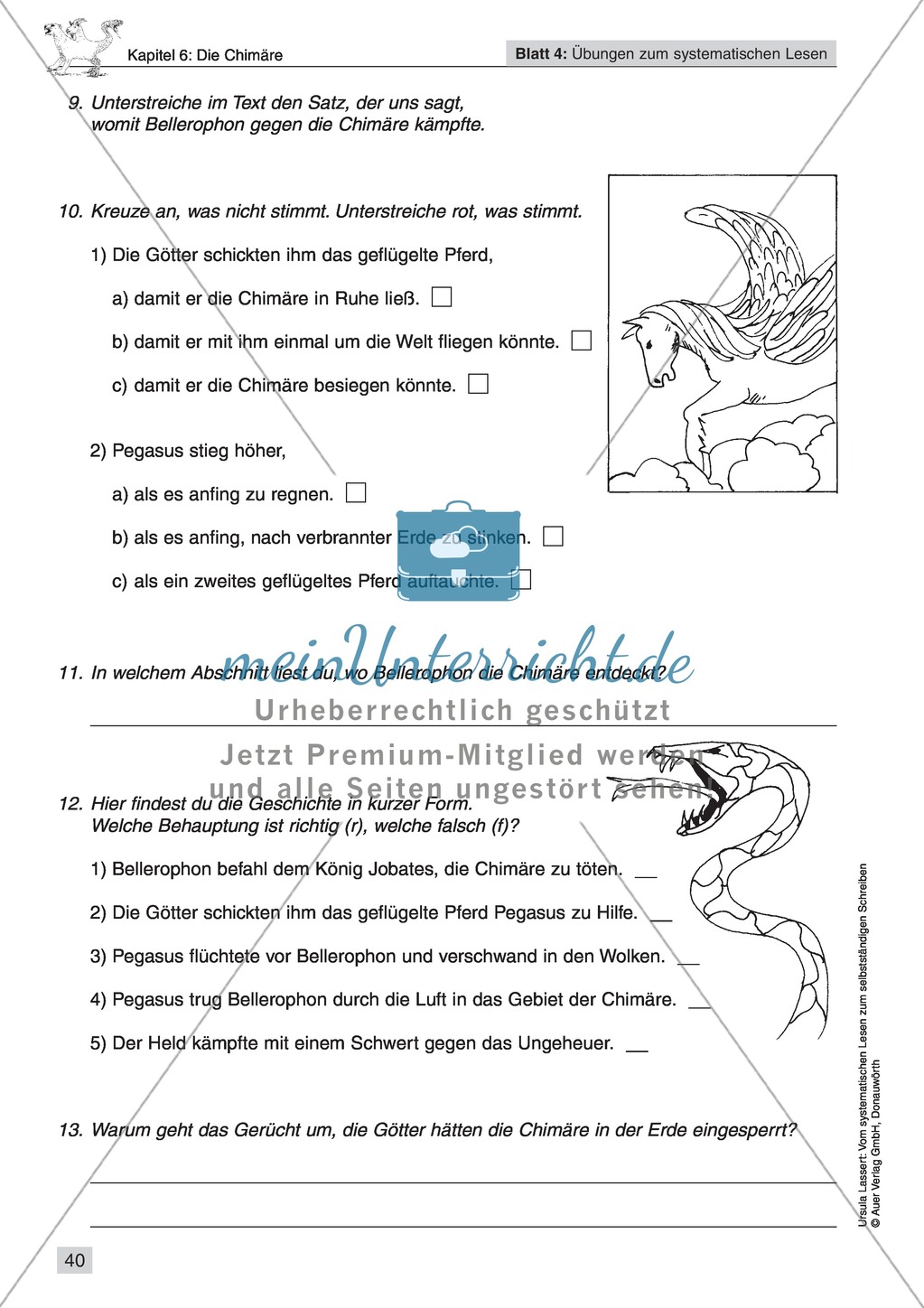 Vom systematischen Lesen zum selbstständigen Schreiben: Texte von Fabelwesen Preview 38