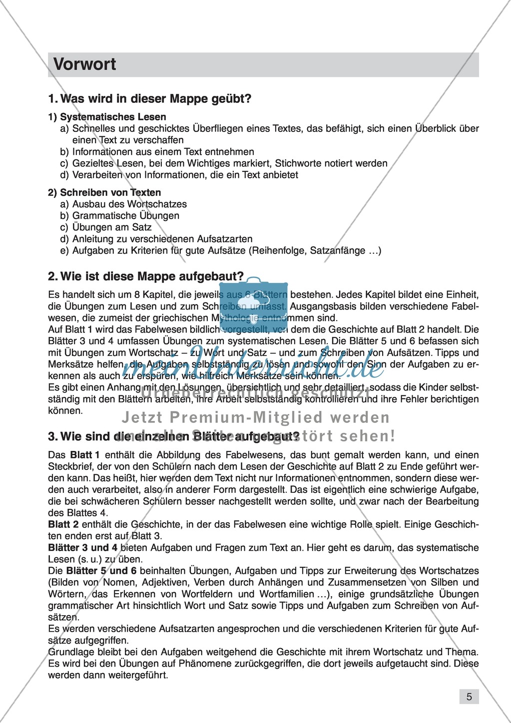 Vom systematischen Lesen zum selbstständigen Schreiben: Texte von Fabelwesen Preview 3