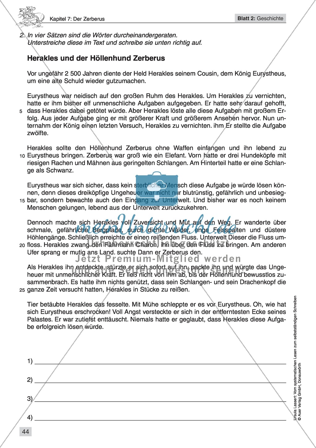Vom systematischen Lesen zum selbstständigen Schreiben: Texte von Fabelwesen Preview 42