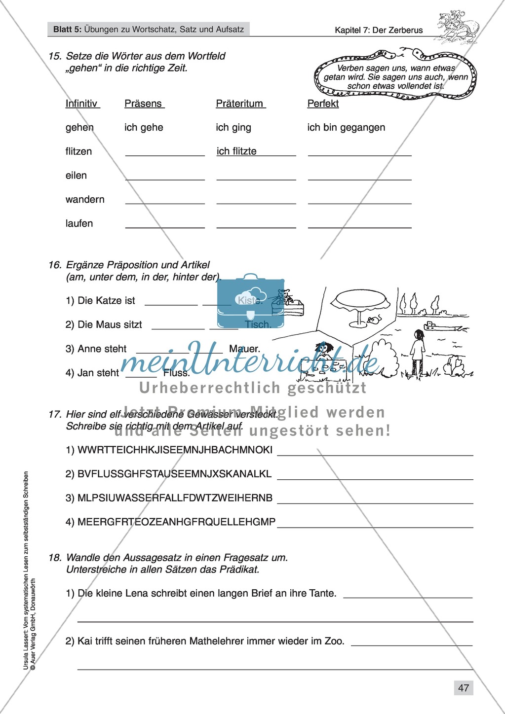 Vom systematischen Lesen zum selbstständigen Schreiben: Texte von Fabelwesen Preview 45
