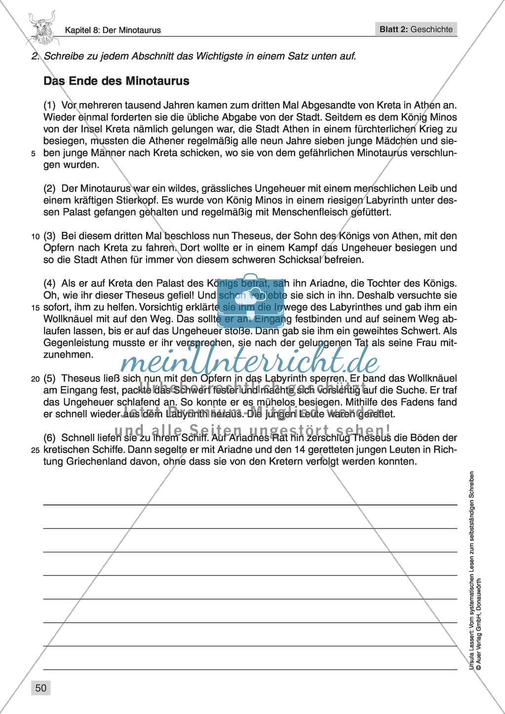 Vom systematischen Lesen zum selbstständigen Schreiben: Texte von Fabelwesen Preview 48