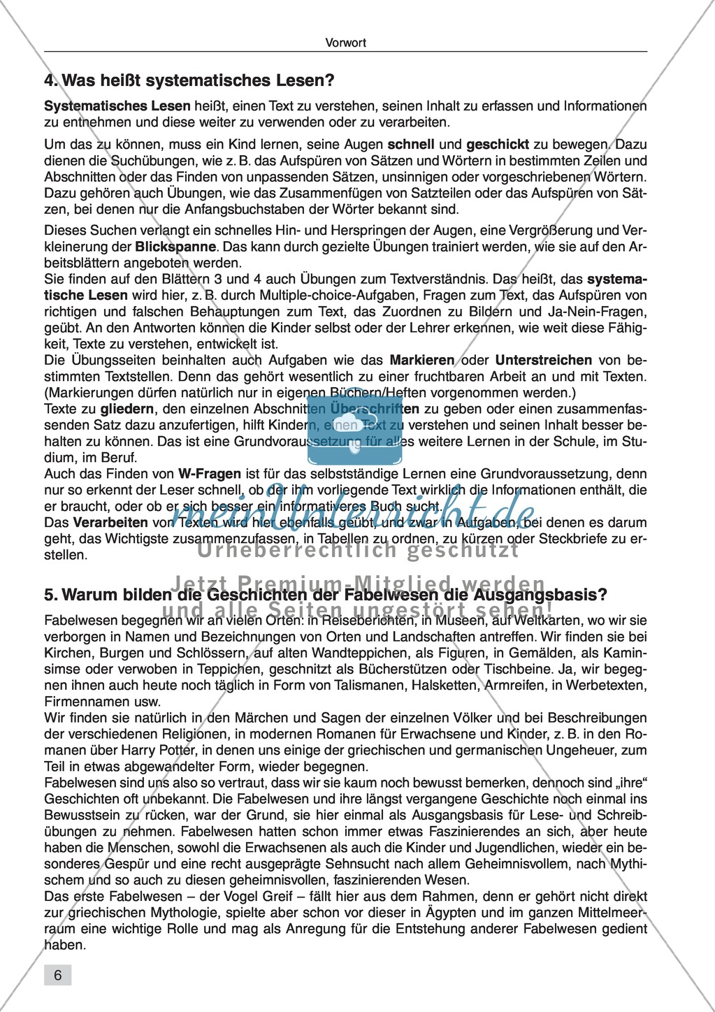 Vom systematischen Lesen zum selbstständigen Schreiben: Texte von Fabelwesen Preview 4