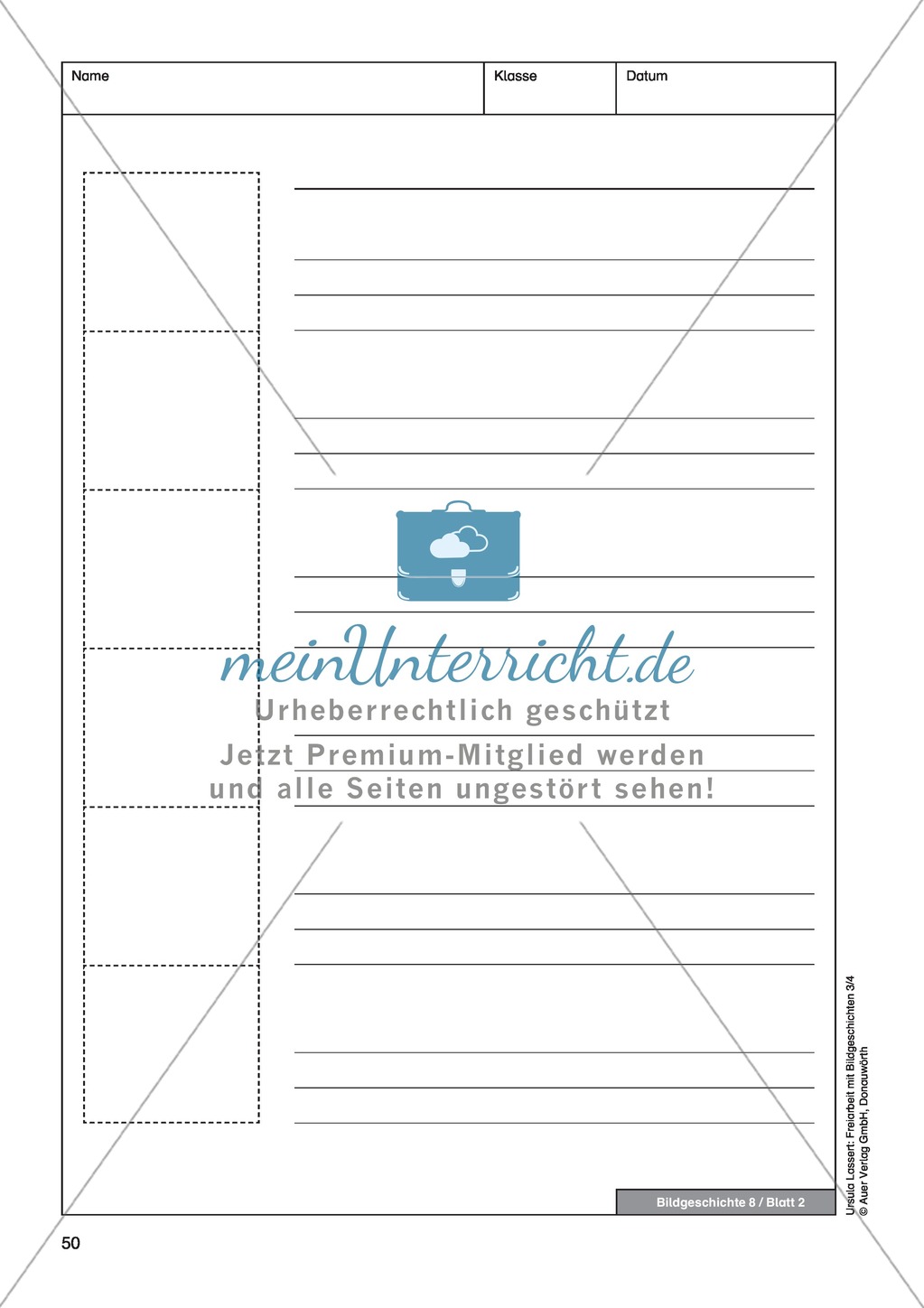 Bildergeschichte "Die Geburtstagstorte": Bildmaterial + Arbeitsblätter + Lösungen Preview 3