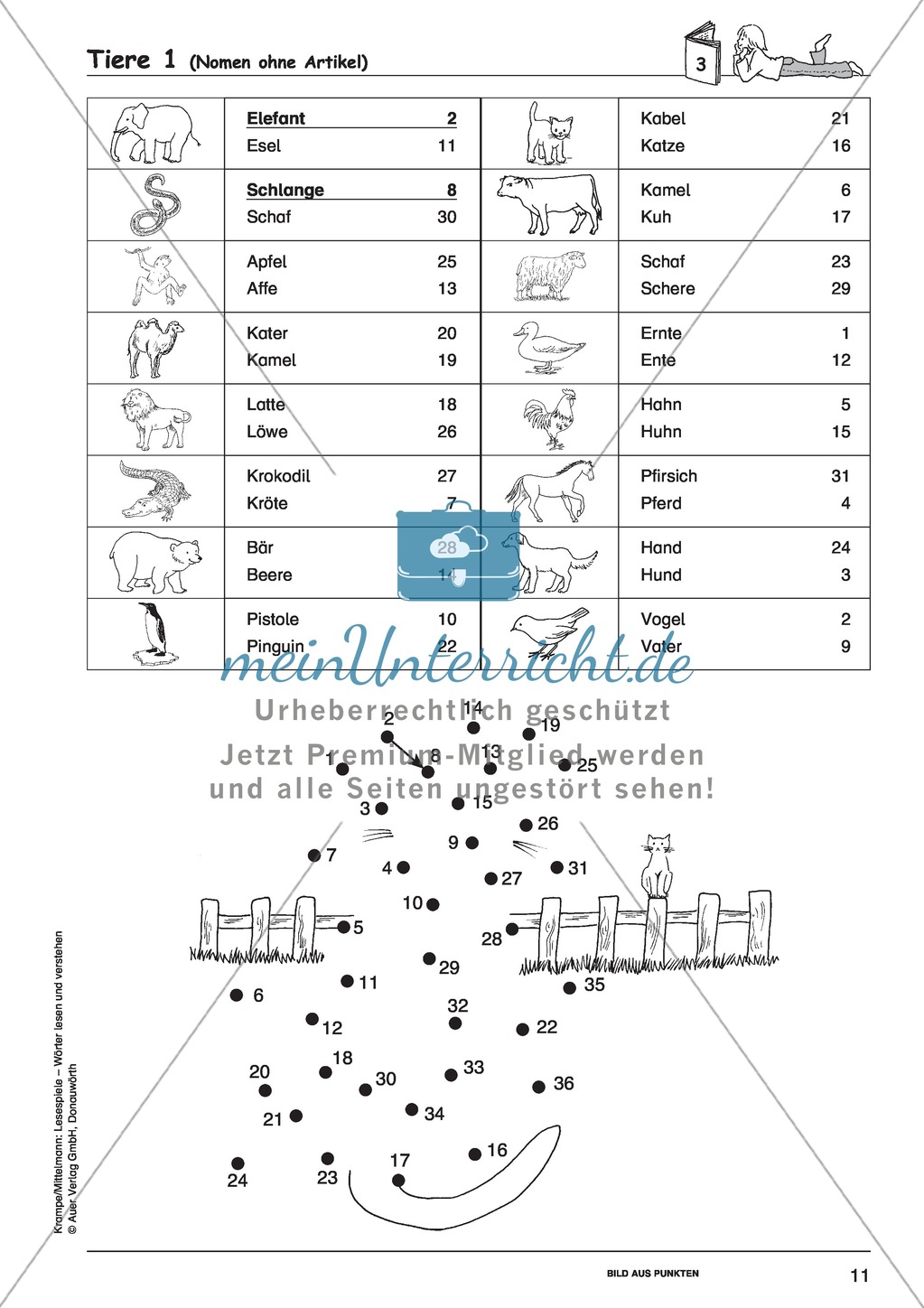 Einzelwörter mit Bild: Spielkarten + Lösung Preview 5