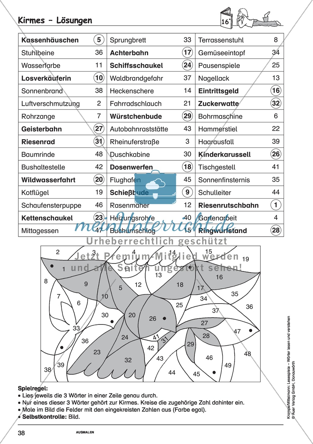 Einzelwörter ohne Bild: Spielkarten + Lösung Preview 12