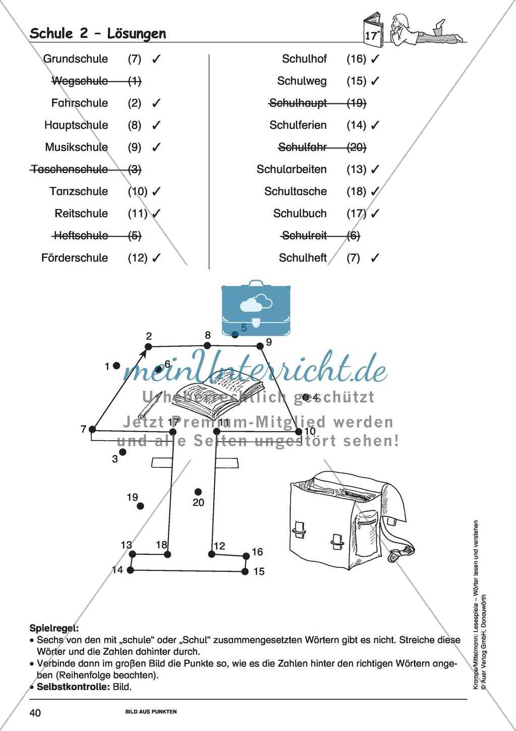 Einzelwörter ohne Bild: Spielkarten + Lösung Preview 14