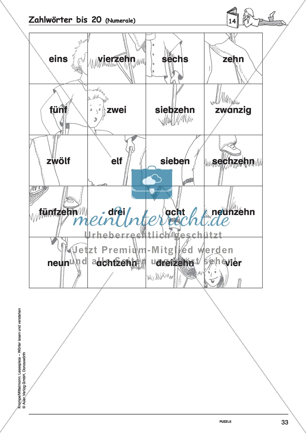 Einzelwörter ohne Bild: Spielkarten + Lösung Preview 7