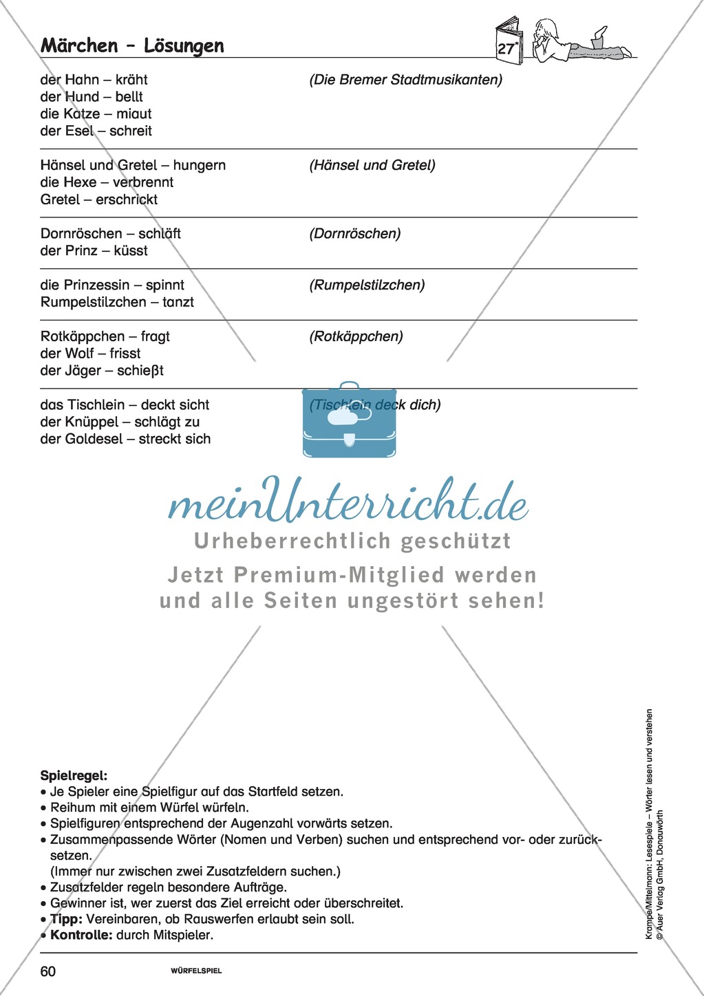 Mehrere Wörter ohne Bild: Spielkarten + Lösung Preview 4