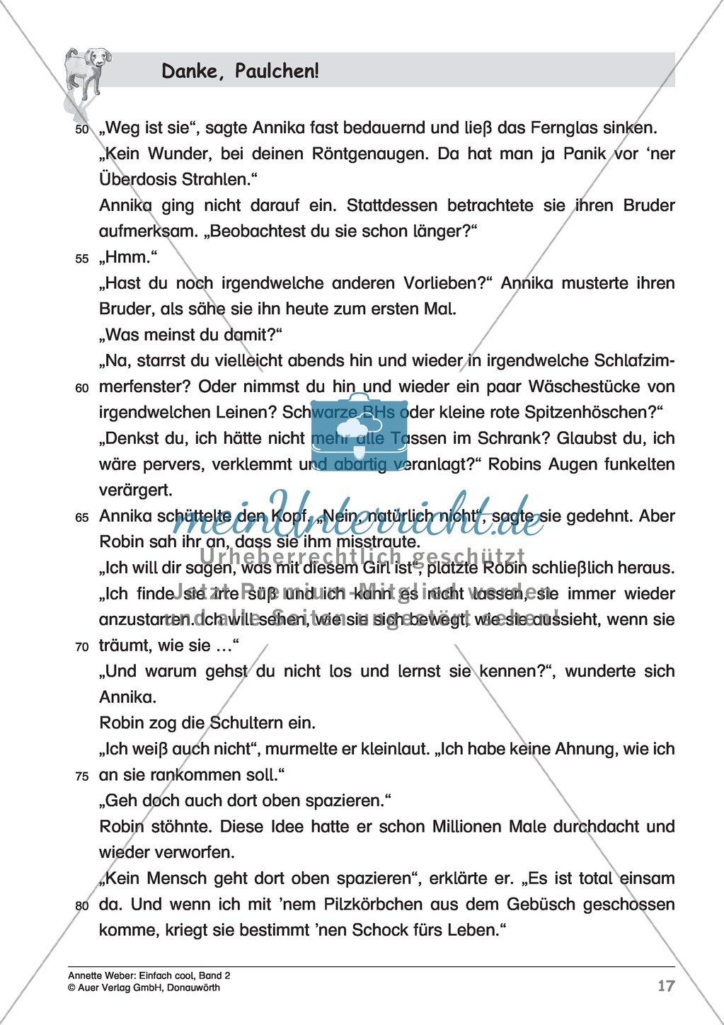 Kurzgeschichte "Danke, Paulchen": Lesetext Preview 4