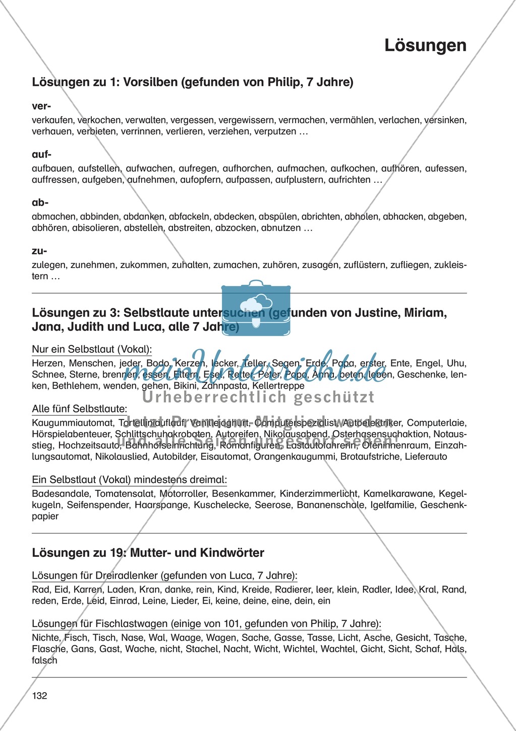 Sprache untersuchen - Vorsilben: Erläuterung + Übungen + Lösung Preview 5