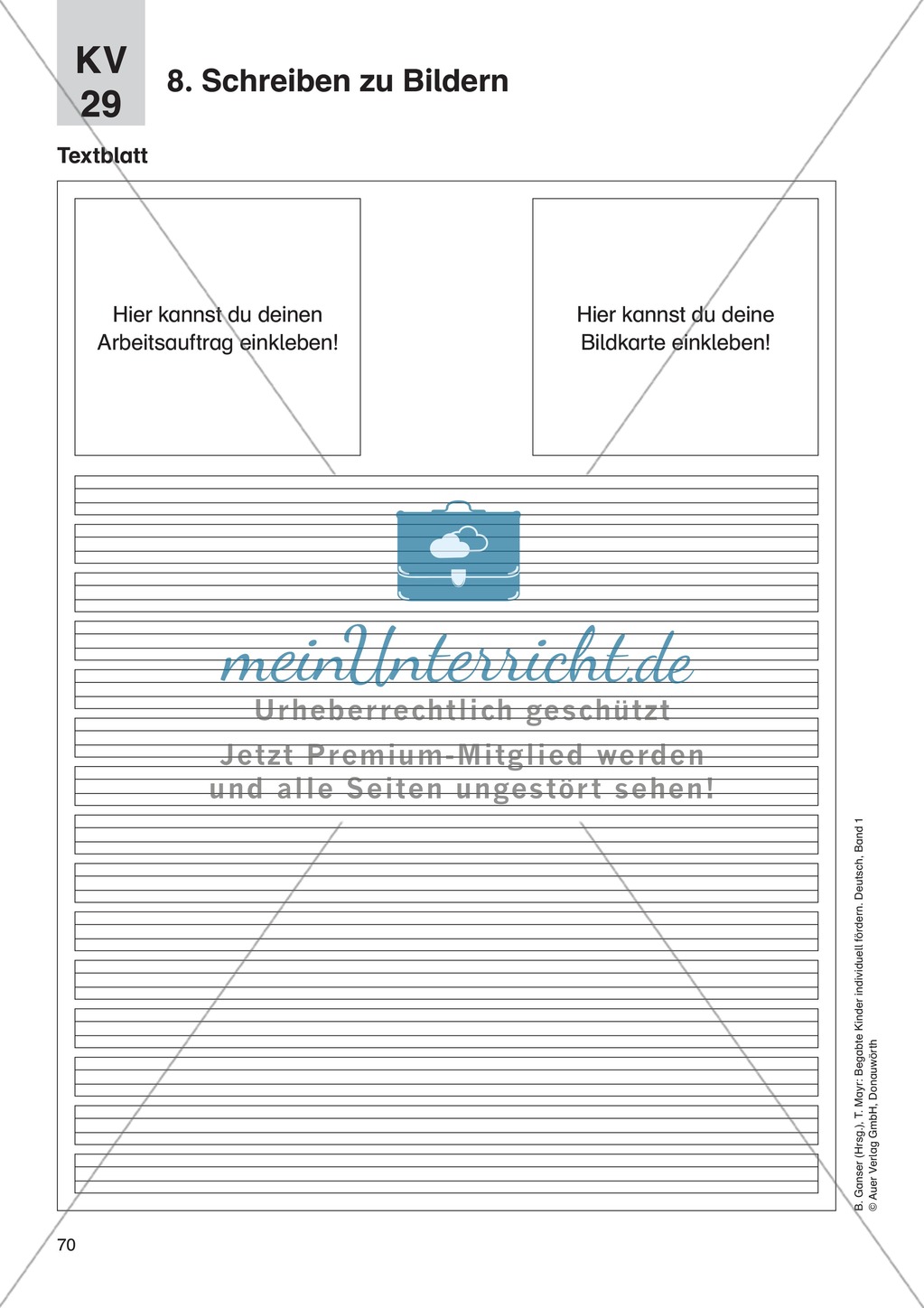 Texte verfassen/Kreatives Schreiben - Schreiben zu Bildern: Erläuterung + Übungen Preview 7