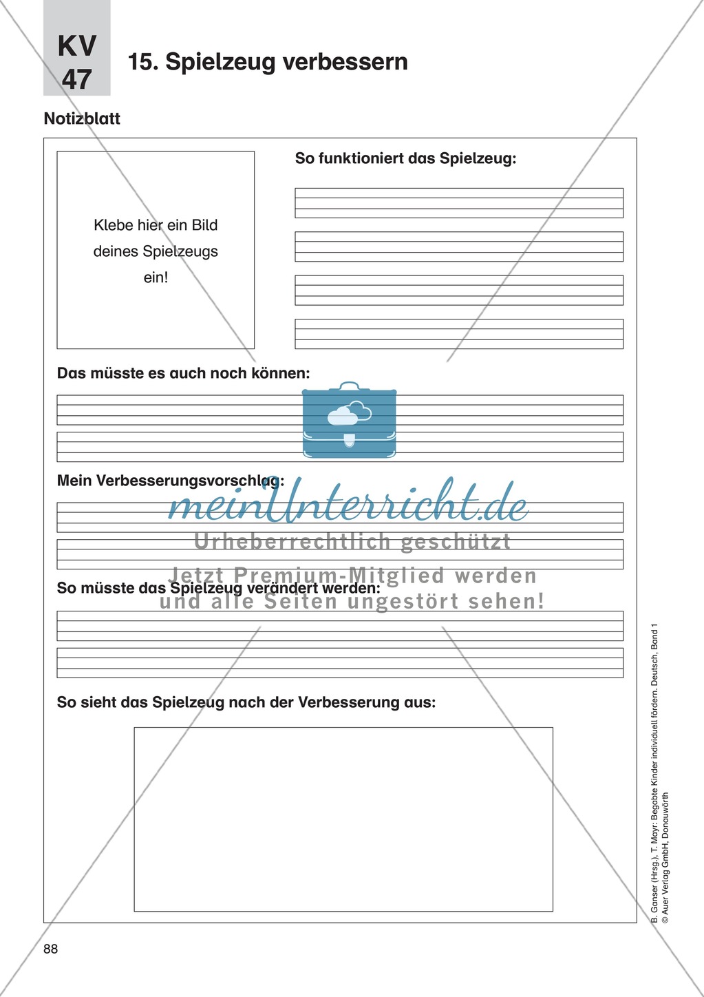 Texte verfassen/Kreatives Schreiben - Spielzeug verbessern: Erläuterung + Übungen Preview 2