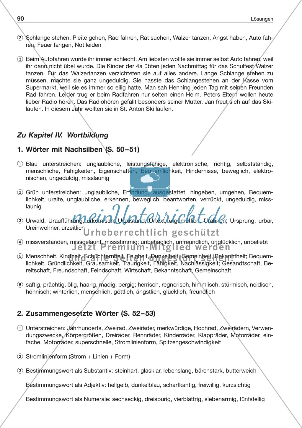Getrennt- und Zusammenschreibung bei Substantiv/Verb-Verbindungen: Arbeitsblatt + Lösung Preview 4
