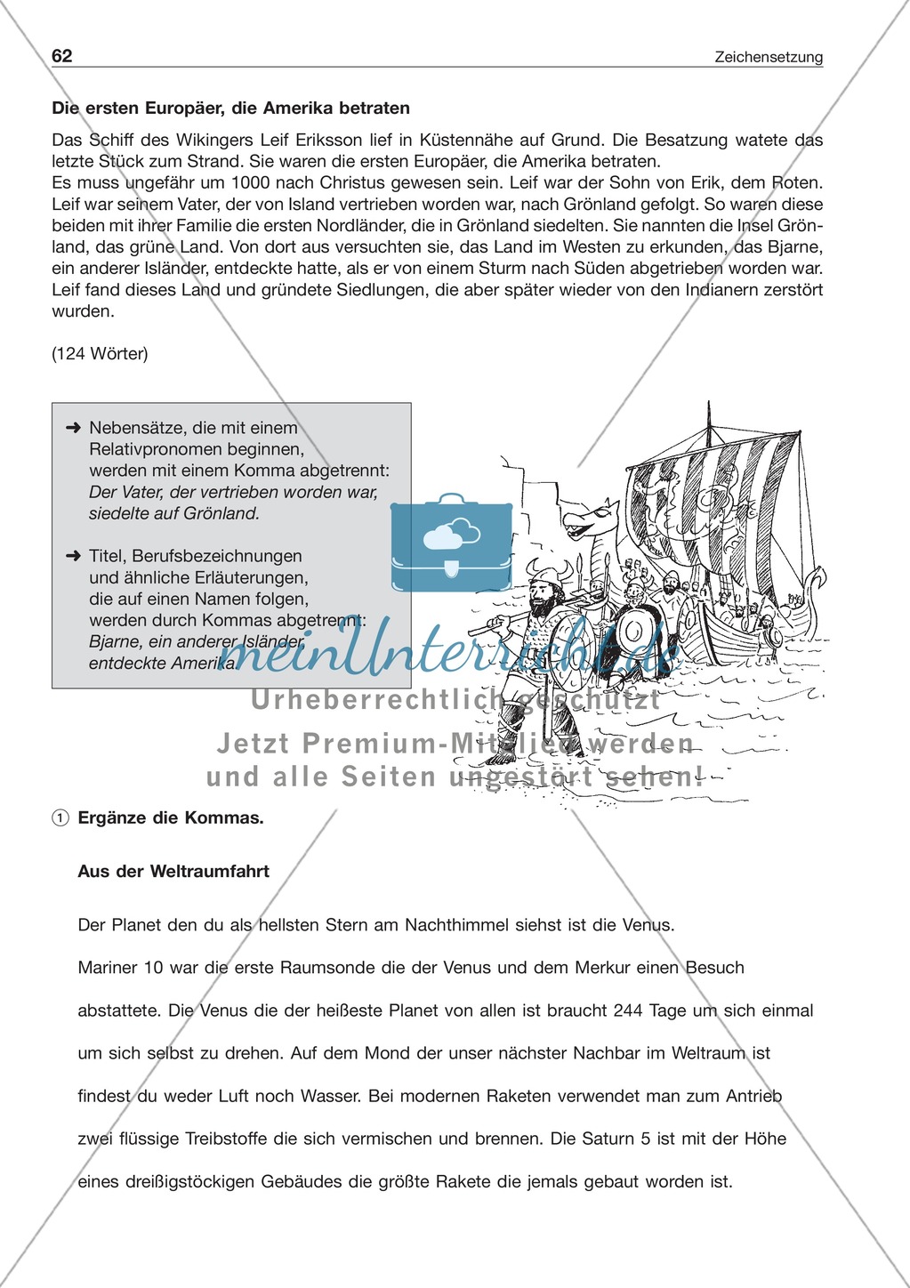 Kommasetzung: Arbeitsblätter + Lösungen Preview 3