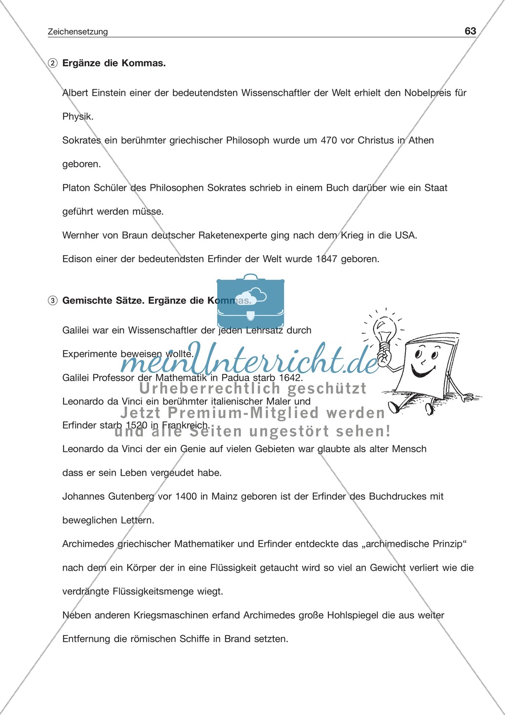 Kommasetzung: Arbeitsblätter + Lösungen Preview 4