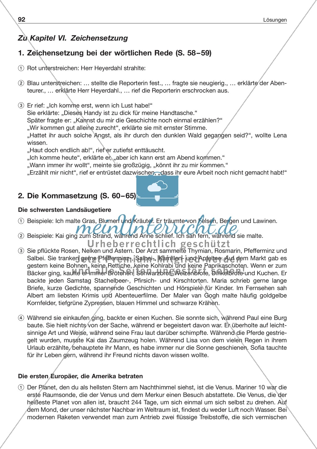 Kommasetzung: Arbeitsblätter + Lösungen Preview 7