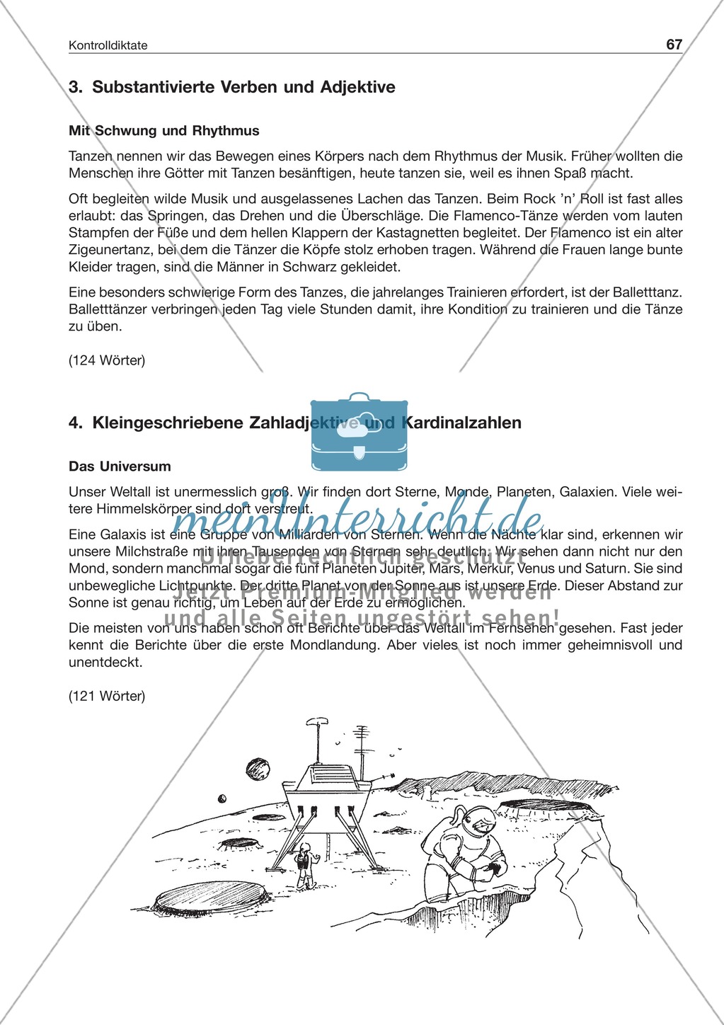 Groß- und Kleinschreibung: Kontrolldiktate Preview 2