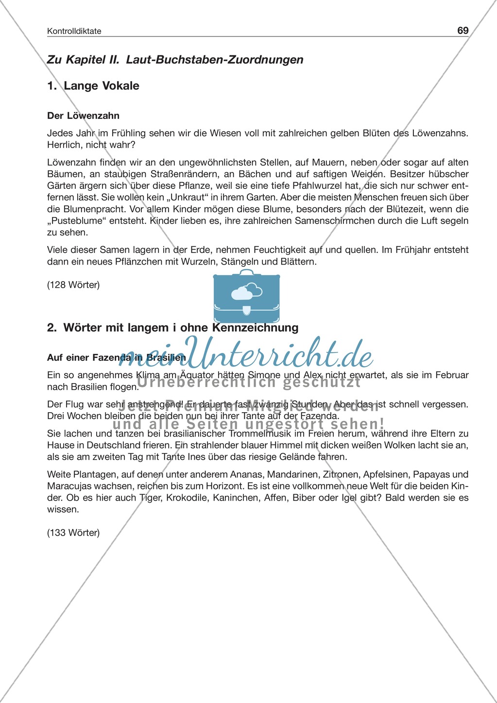 Laut-Buchstaben-Zuordnungen: Kontrolldiktate Preview 1