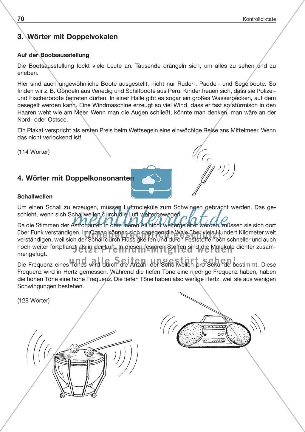 Laut-Buchstaben-Zuordnungen: Kontrolldiktate Preview 2