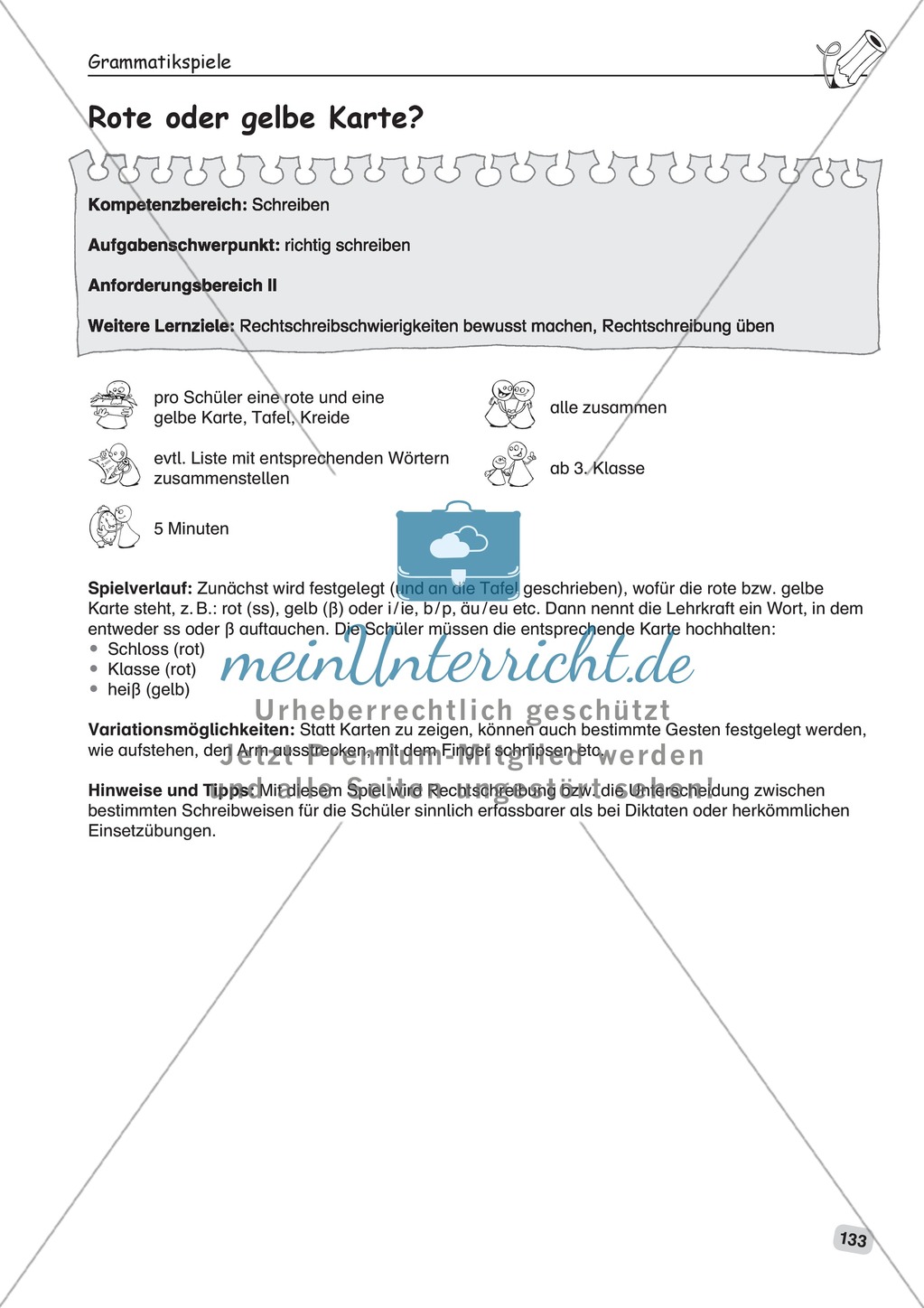 Grammatikspiele: Erläuterungen zu Spielen Preview 1