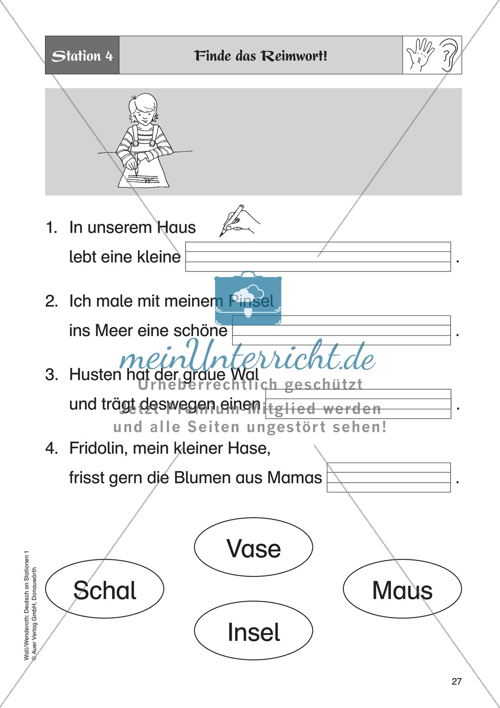Reimwörter finden: Übungen + Lösung Preview 4