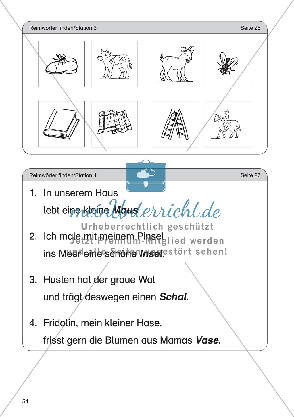 Reimwörter finden: Übungen + Lösung Preview 8
