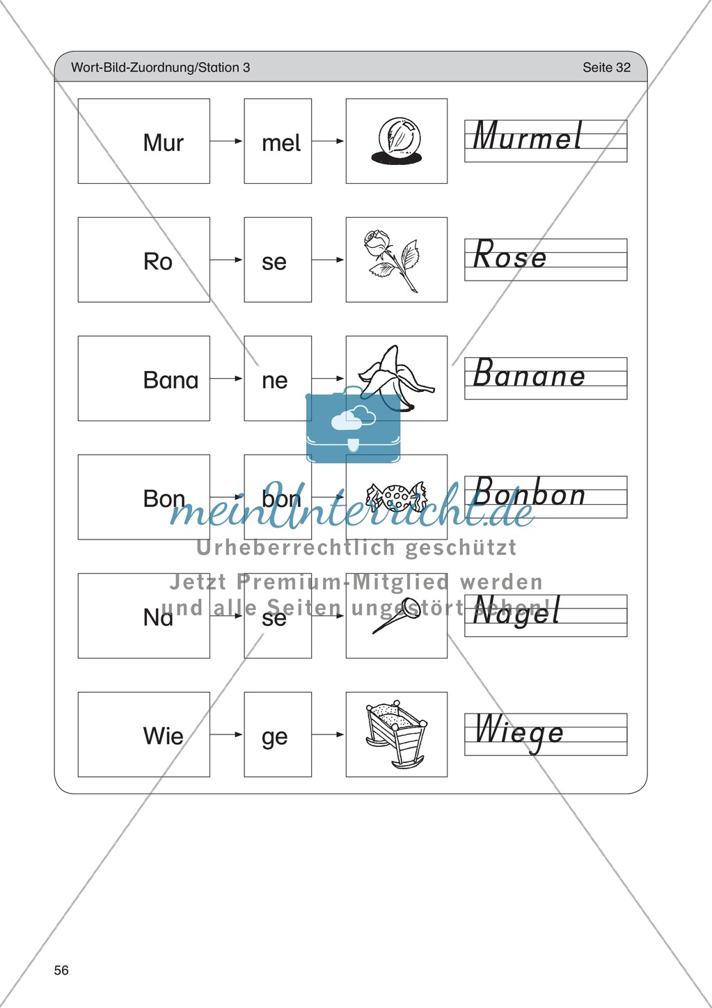 Wort-Bild-Zuordnung: Übungen + Spiel + Lösung Preview 8