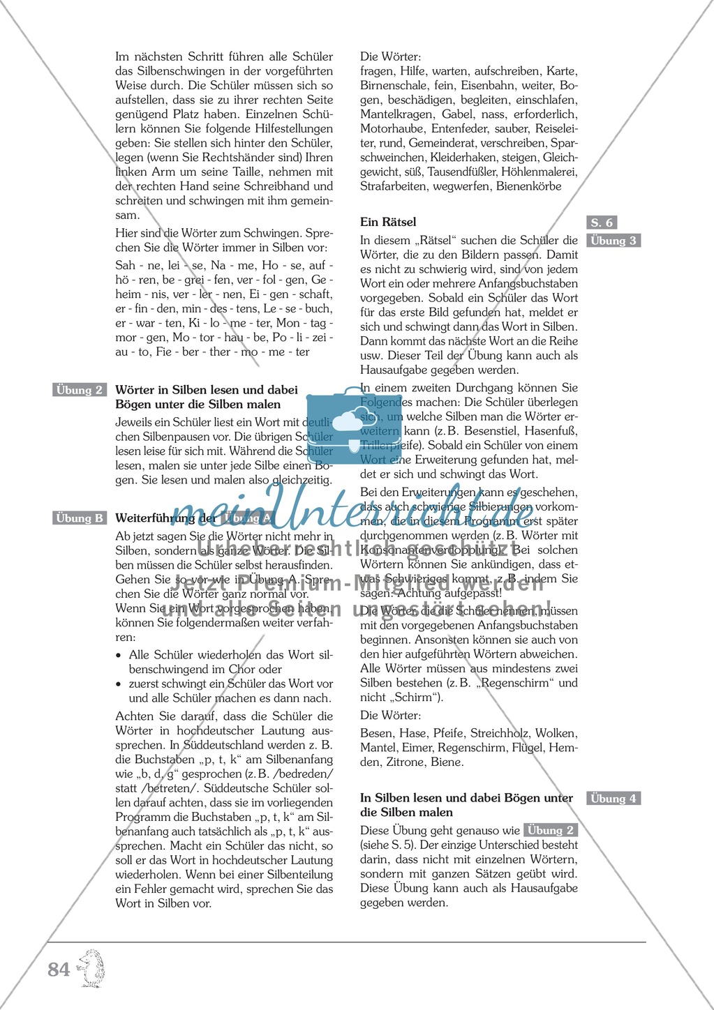 Wörter in Silben zerlegen: Übungen + Erläuterung Preview 4