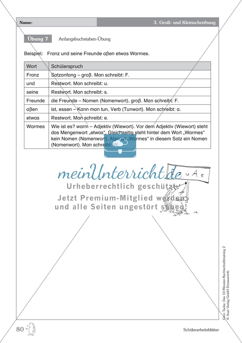 Groß- und Kleinschreibung - Adjektive werden zu Nomen: Übungen + Erläuterung Preview 5