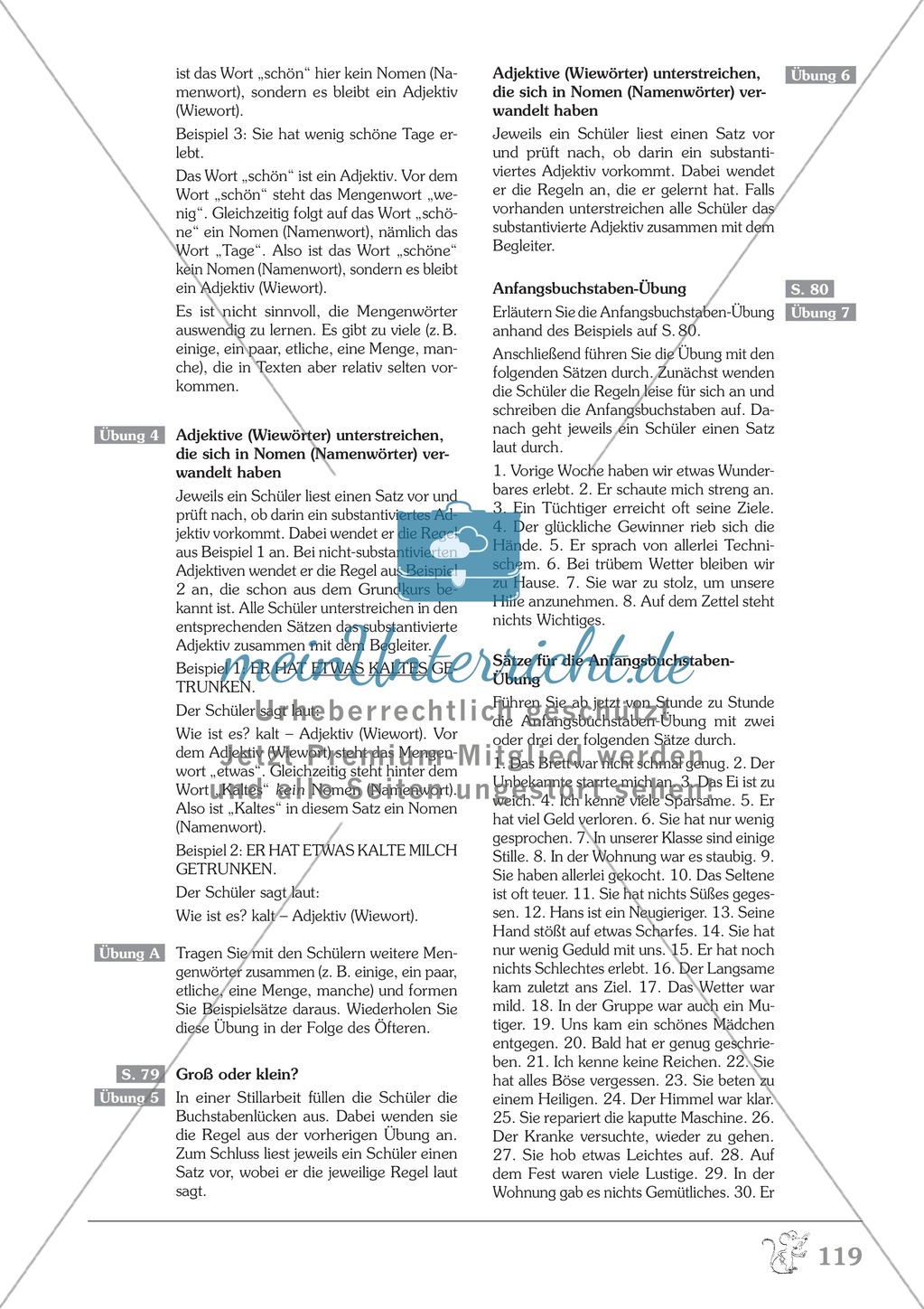 Groß- und Kleinschreibung - Adjektive werden zu Nomen: Übungen + Erläuterung Preview 8