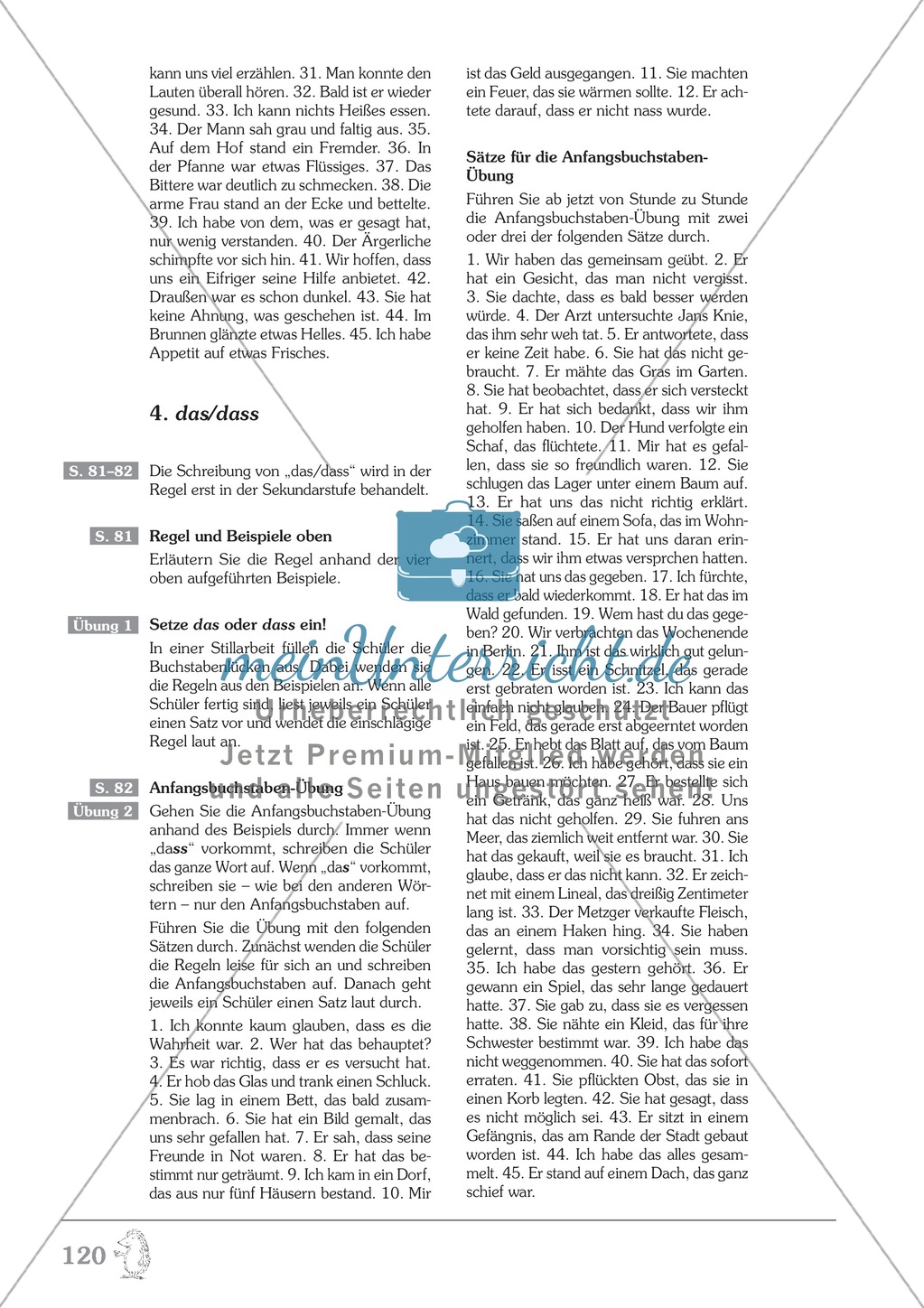 Rechtschreibung - das/dass: Übungen + Erläuterung Preview 3
