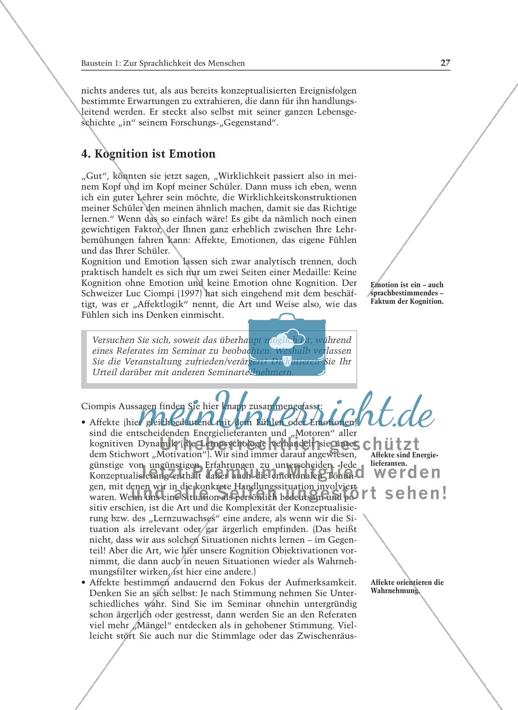 Zur Sprachlichkeit des Menschen: Informationstext für Lehrer Preview 4