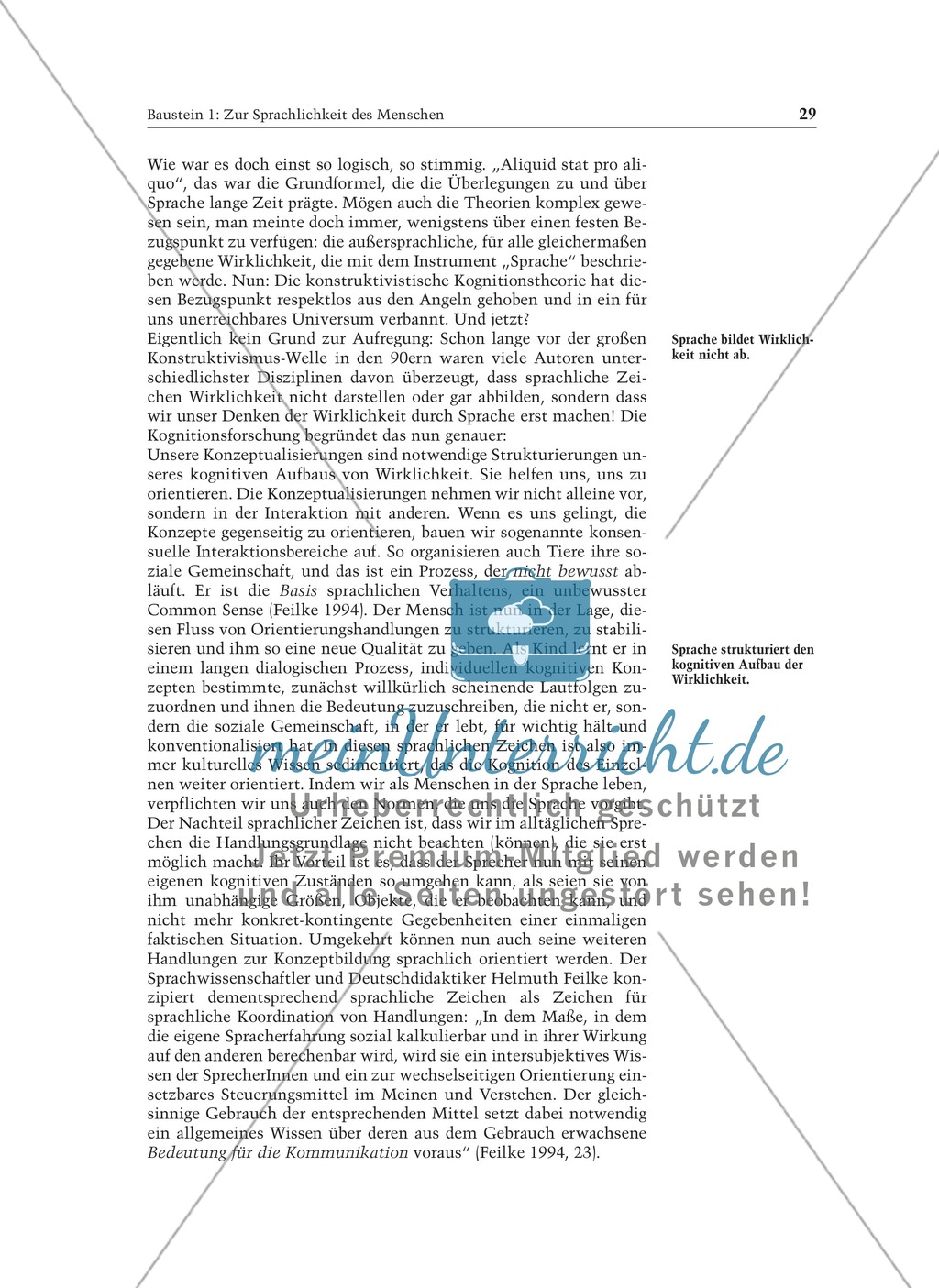 Zur Sprachlichkeit des Menschen: Informationstext für Lehrer Preview 6