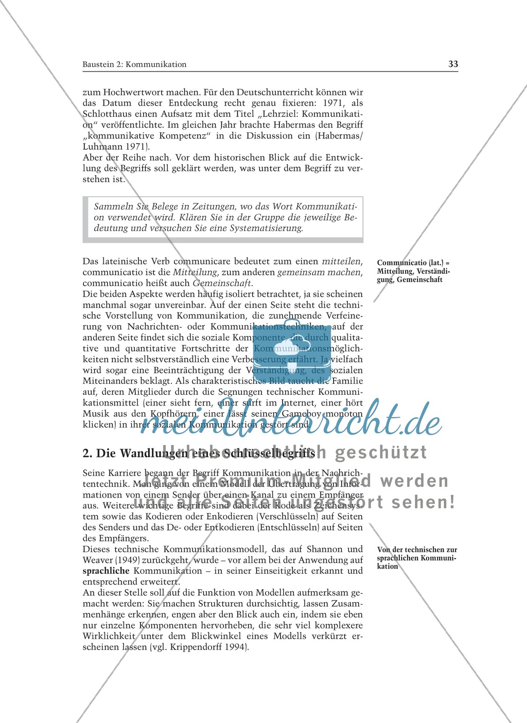 Kommunikation: Informationstext für Lehrer Preview 2