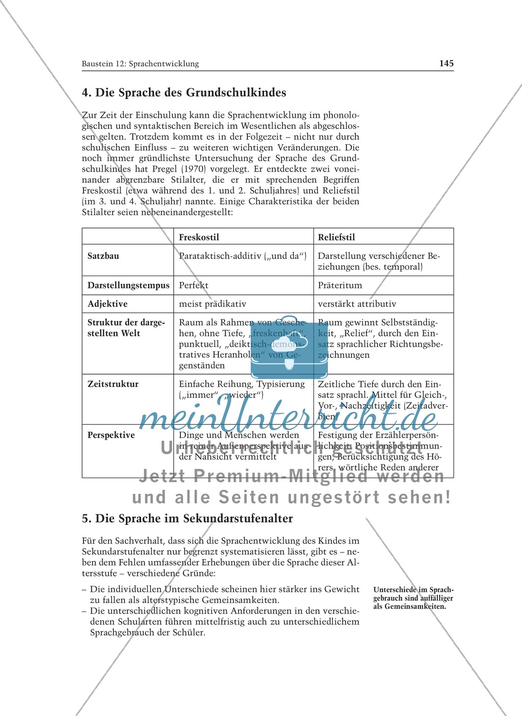 Sprachentwicklung: Informationstext für Lehrer Preview 8