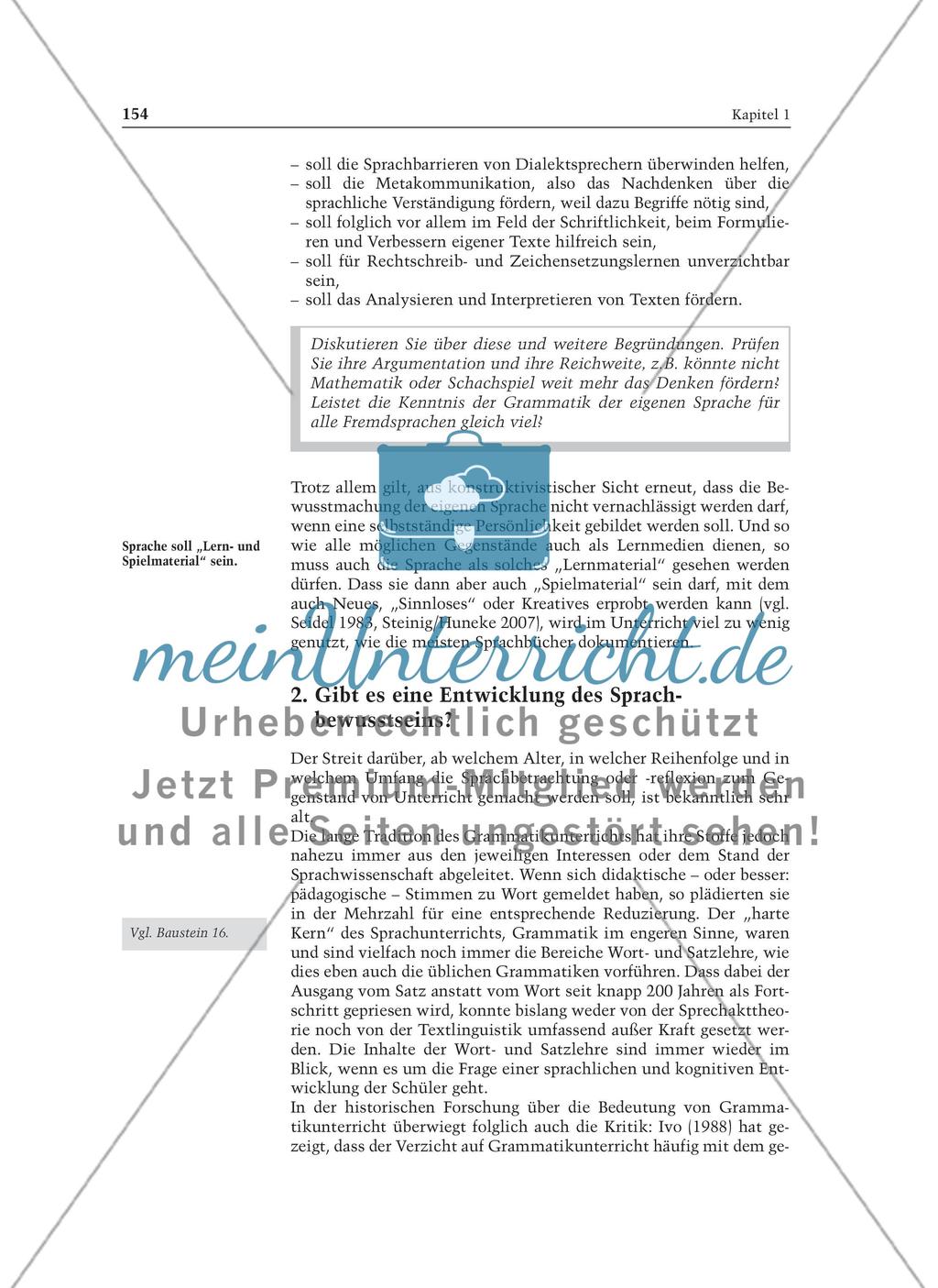 Über Sprache nachdenken - Achtsamkeit und Regelkonstruktion: Informationstext für Lehrer Preview 6