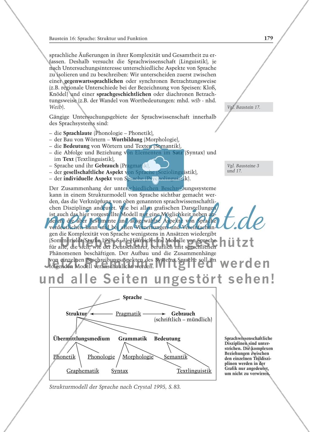 Sprache: Struktur und Funktion: Informationstext für Lehrer Preview 2