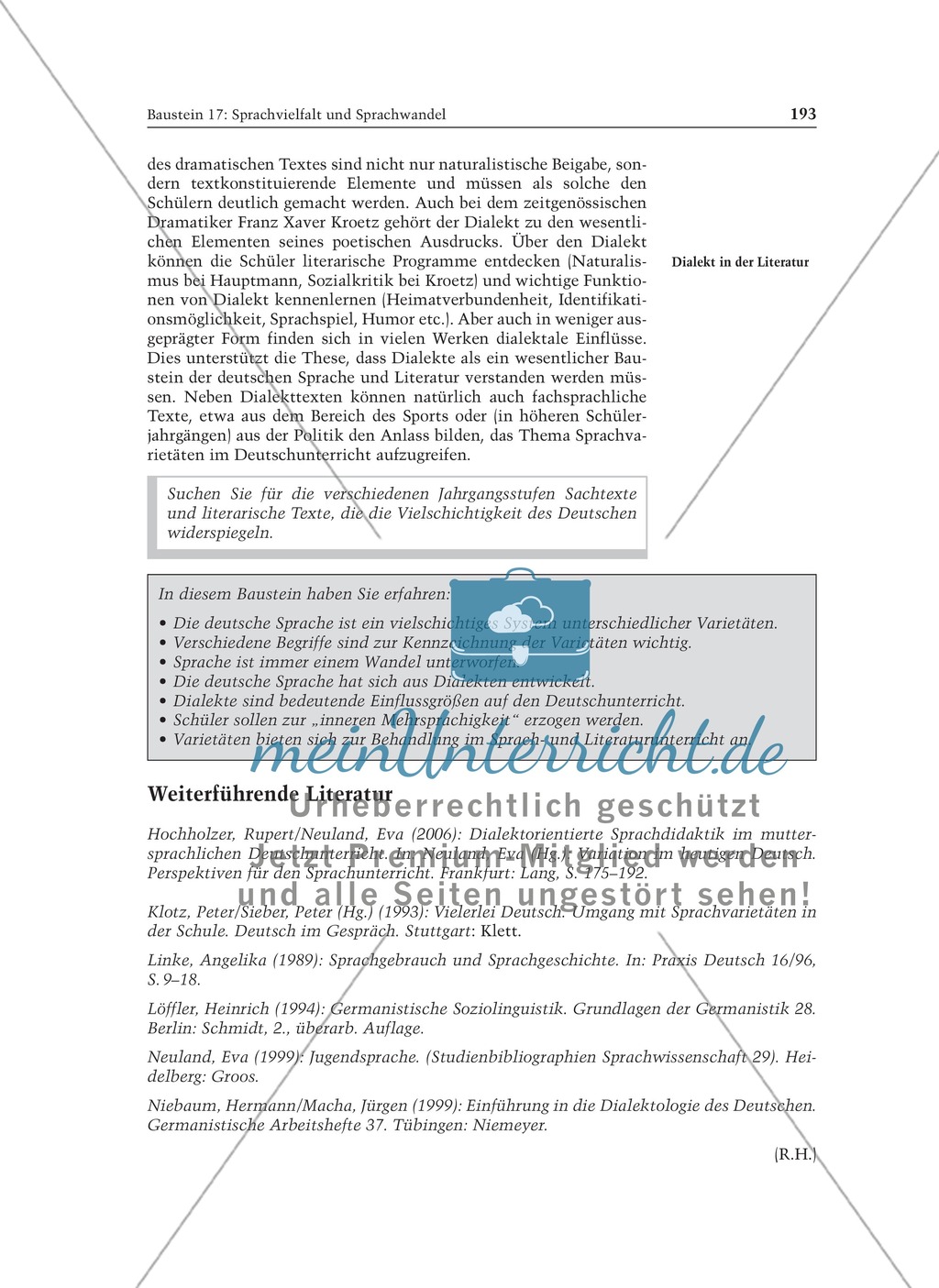Sprachvielfalt und Sprachwandel: Informationstext für Lehrer Preview 8