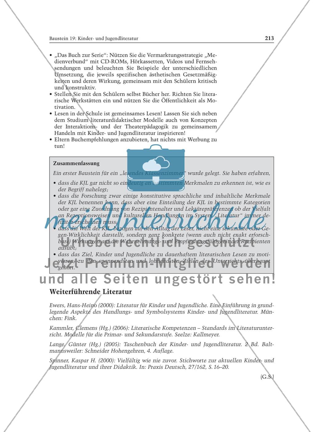 Kinder- und Jugendliteratur: Informationstext für Lehrer Preview 10