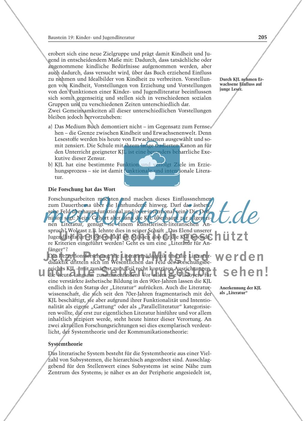 Kinder- und Jugendliteratur: Informationstext für Lehrer Preview 2