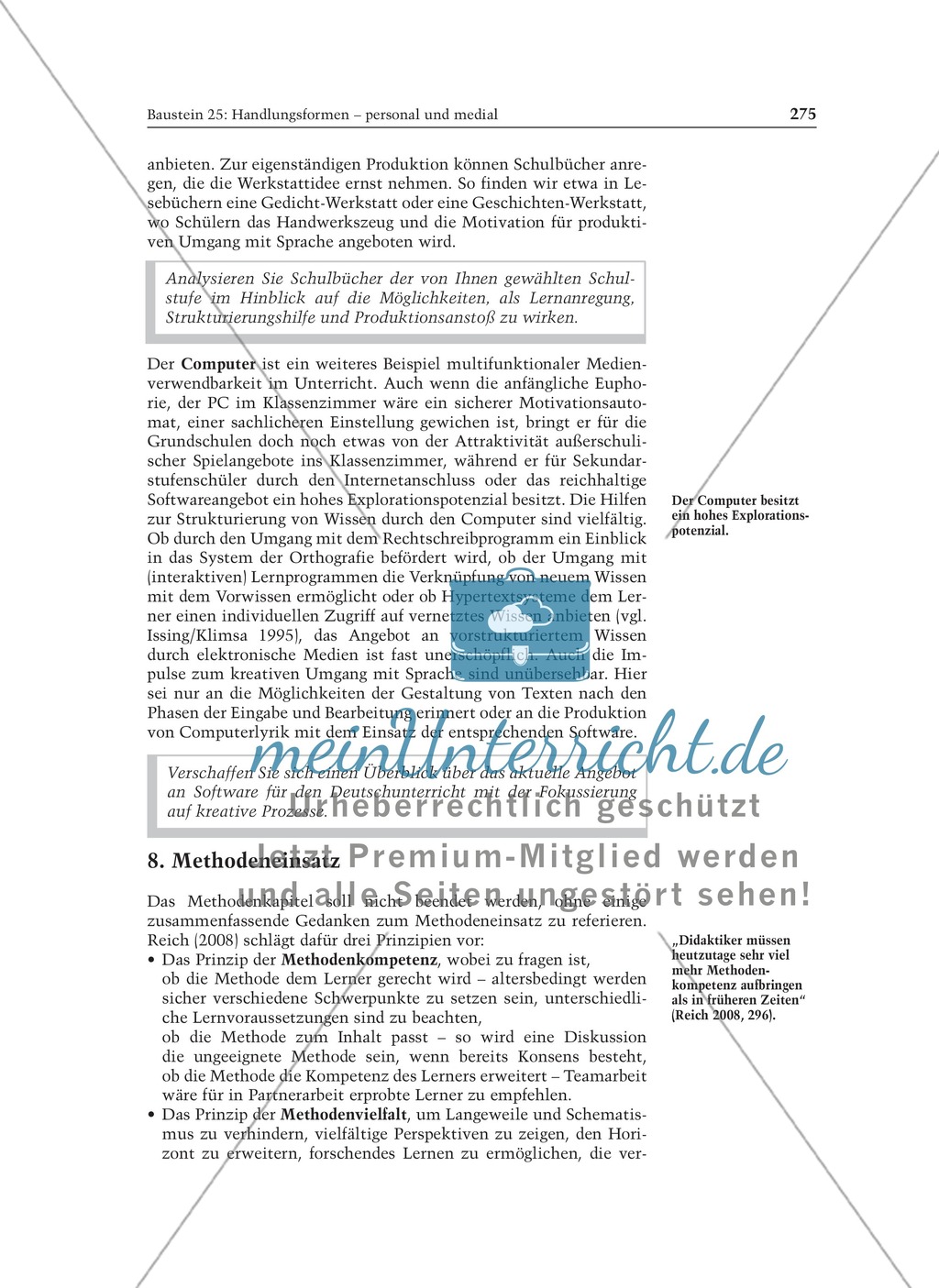 Handlungsformen - personal und medial: Informationstext für Lehrer Preview 11