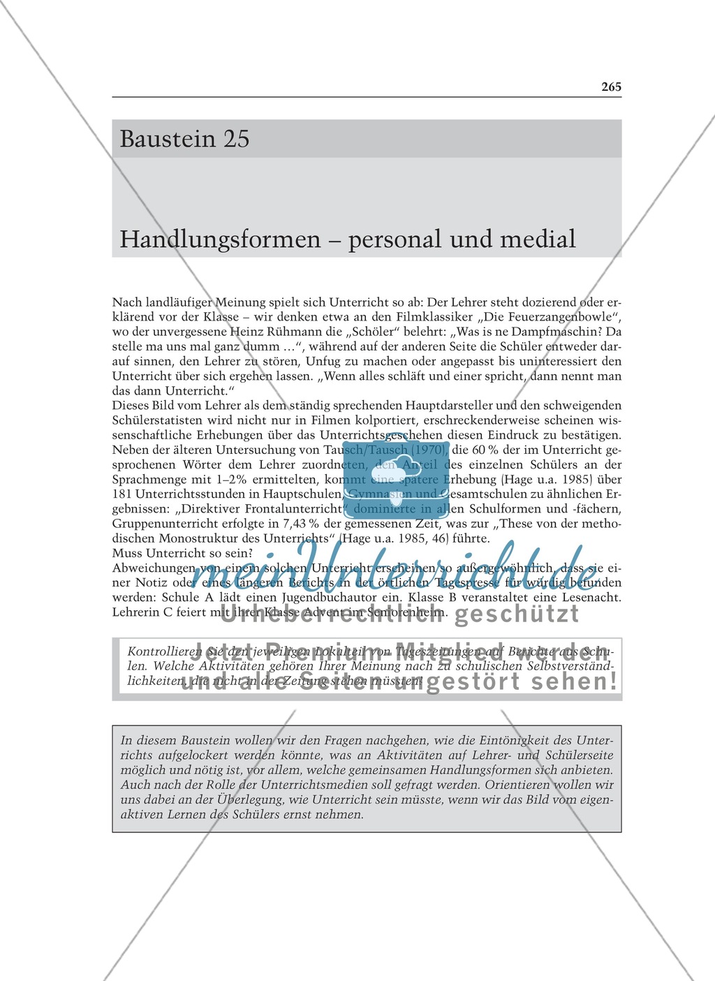 Handlungsformen - personal und medial: Informationstext für Lehrer Preview 1