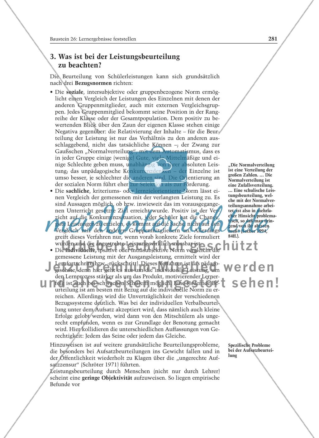 Lernergebnisse feststellen Sinn und Grenzen von Evaluation und Leistungsbeurteilung