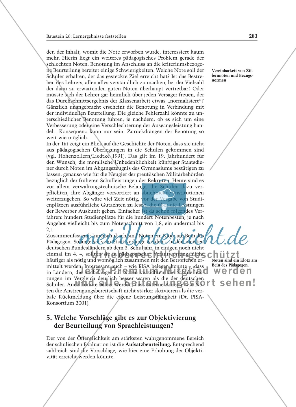 Lernergebnisse feststellen: Sinn und Grenzen von Evaluation und Leistungsbeurteilung: Informationstext für Lehrer Preview 7