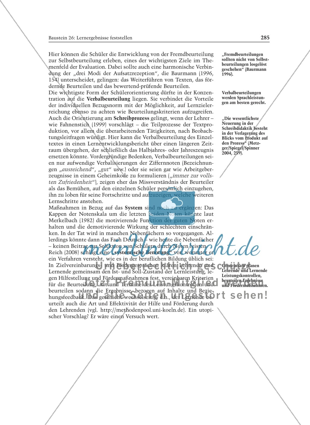 Lernergebnisse feststellen: Sinn und Grenzen von Evaluation und Leistungsbeurteilung: Informationstext für Lehrer Preview 9