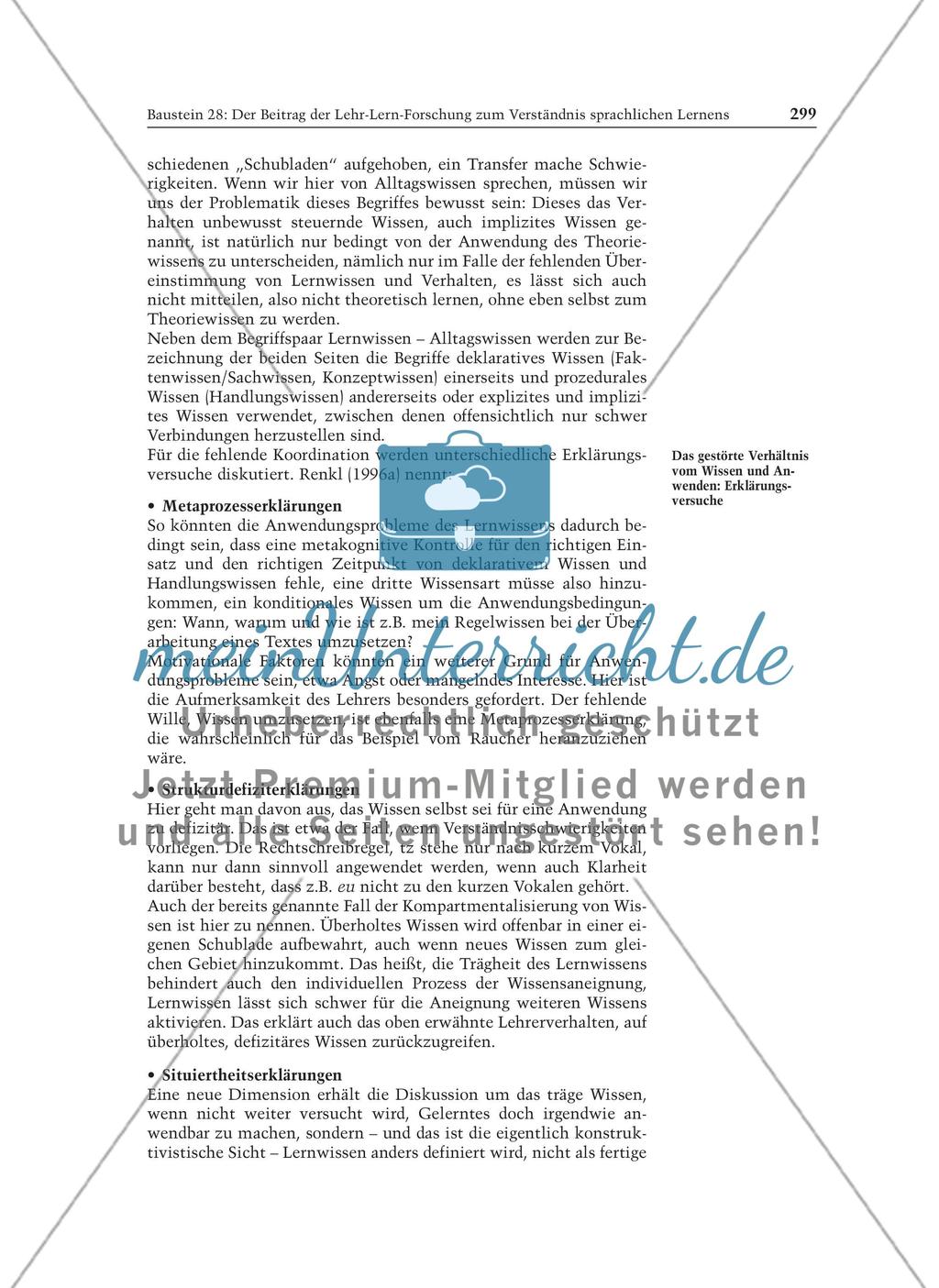 Der Beitrag der Lehr-Lern-Forschung zum Verständnis sprachlichen Lernens: Informationstext für Lehrer Preview 3