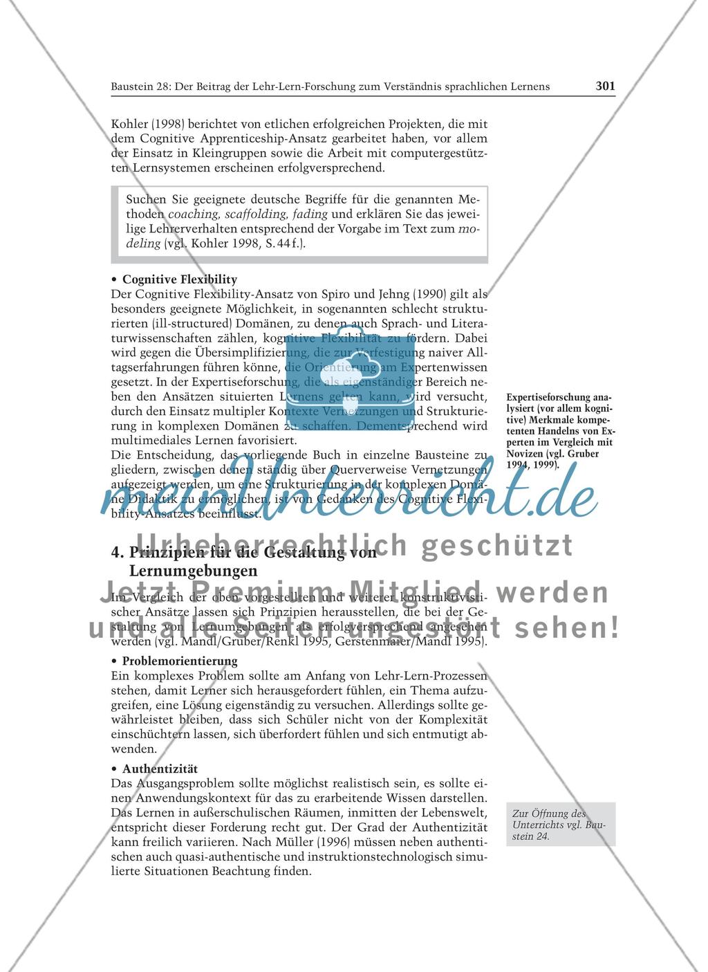 Der Beitrag der Lehr-Lern-Forschung zum Verständnis sprachlichen Lernens: Informationstext für Lehrer Preview 5
